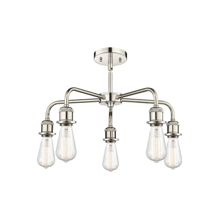 A large image of the Innovations Lighting 516-5CR-14-25 Fenton Chandelier Alternate image