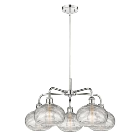 A large image of the Innovations Lighting 516-5CR-14-26 Ithaca Chandelier Alternate Image