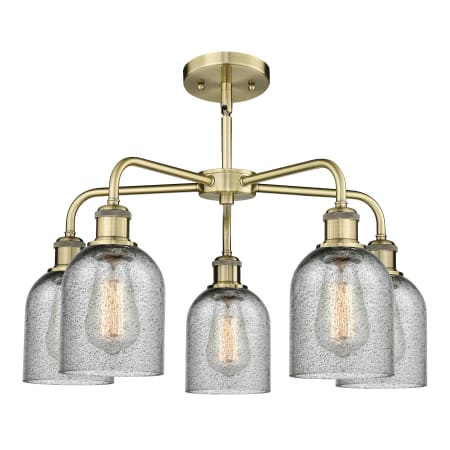 A large image of the Innovations Lighting 516-5CR-15-23 Caledonia Chandelier Alternate image