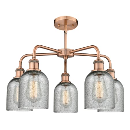 A large image of the Innovations Lighting 516-5CR-15-23 Caledonia Chandelier Alternate image