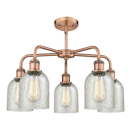 A large image of the Innovations Lighting 516-5CR-15-23 Caledonia Chandelier Alternate image