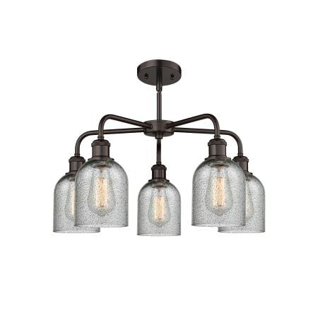 A large image of the Innovations Lighting 516-5CR-15-23 Caledonia Chandelier Alternate image