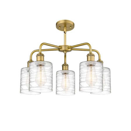 A large image of the Innovations Lighting 516-5CR-15-23 Cobbleskill Chandelier Alternate image