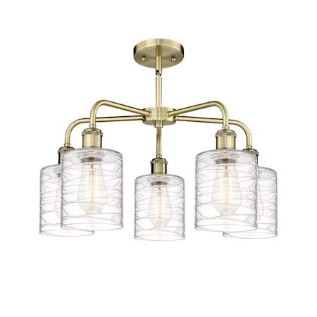 A large image of the Innovations Lighting 516-5CR-15-23 Cobbleskill Chandelier Alternate Image