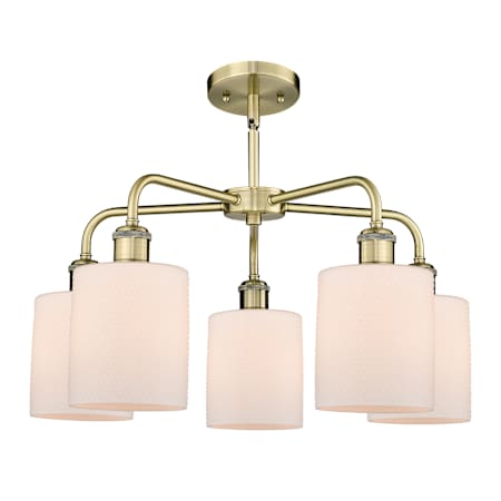 A large image of the Innovations Lighting 516-5CR-15-23 Cobbleskill Chandelier Alternate Image