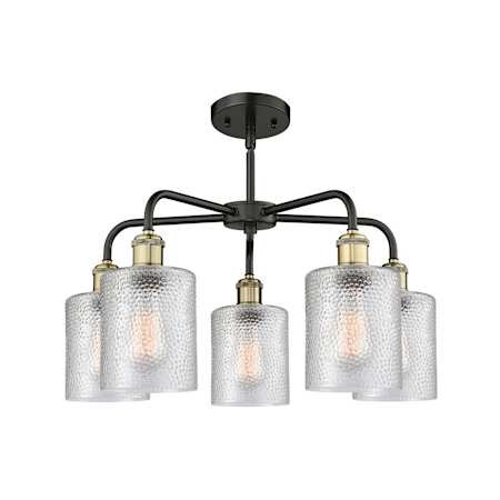 A large image of the Innovations Lighting 516-5CR-15-23 Cobbleskill Chandelier Alternate Image