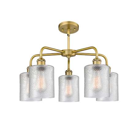 A large image of the Innovations Lighting 516-5CR-15-23 Cobbleskill Chandelier Alternate Image