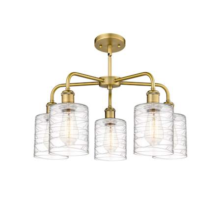 A large image of the Innovations Lighting 516-5CR-15-23 Cobbleskill Chandelier Alternate Image