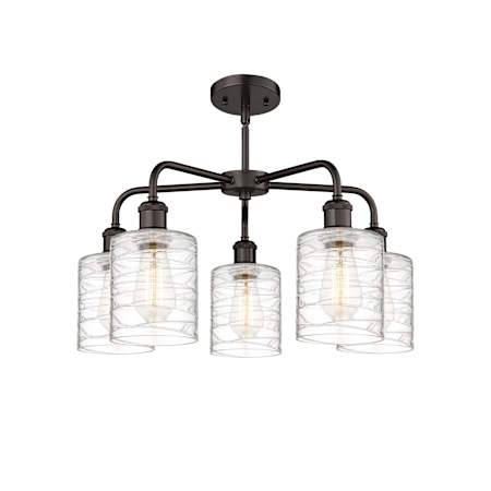 A large image of the Innovations Lighting 516-5CR-15-23 Cobbleskill Chandelier Alternate Image