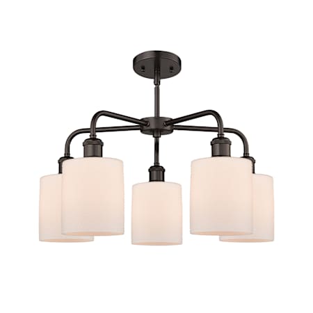 A large image of the Innovations Lighting 516-5CR-15-23 Cobbleskill Chandelier Alternate Image
