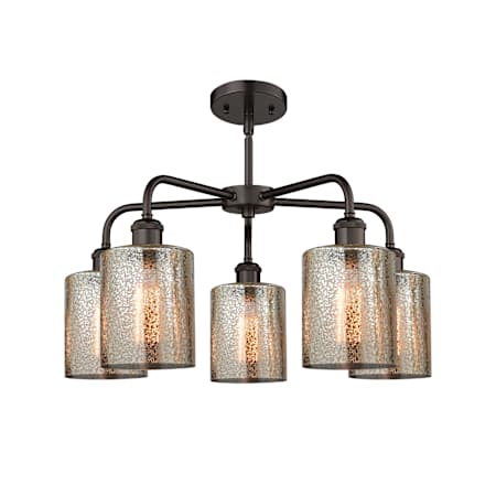 A large image of the Innovations Lighting 516-5CR-15-23 Cobbleskill Chandelier Alternate Image