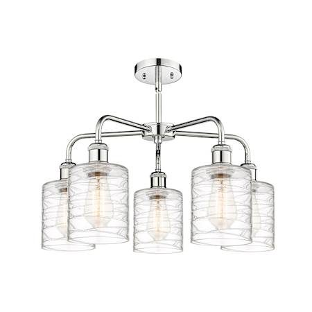 A large image of the Innovations Lighting 516-5CR-15-23 Cobbleskill Chandelier Alternate Image