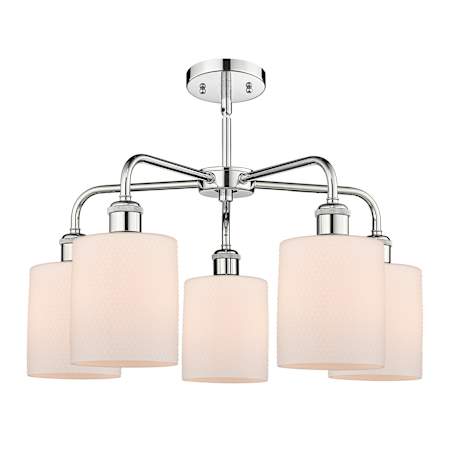 A large image of the Innovations Lighting 516-5CR-15-23 Cobbleskill Chandelier Alternate Image