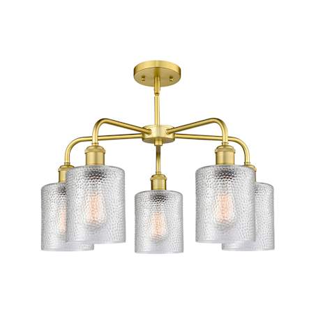 A large image of the Innovations Lighting 516-5CR-15-23 Cobbleskill Chandelier Alternate Image