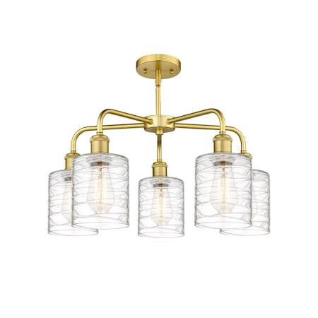 A large image of the Innovations Lighting 516-5CR-15-23 Cobbleskill Chandelier Alternate Image