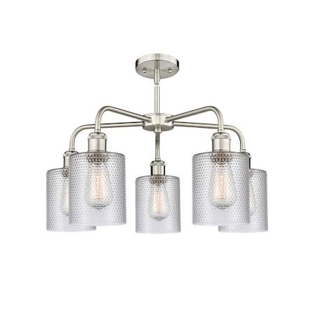 A large image of the Innovations Lighting 516-5CR-15-23 Cobbleskill Chandelier Alternate Image