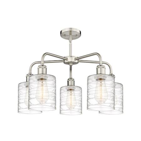 A large image of the Innovations Lighting 516-5CR-15-23 Cobbleskill Chandelier Alternate Image