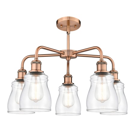 A large image of the Innovations Lighting 516-5CR-15-23 Ellery Chandelier Alternate image