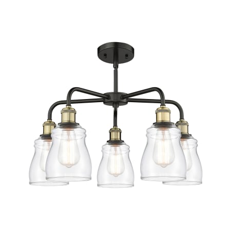 A large image of the Innovations Lighting 516-5CR-15-23 Ellery Chandelier Alternate image