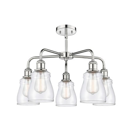 A large image of the Innovations Lighting 516-5CR-15-23 Ellery Chandelier Alternate image