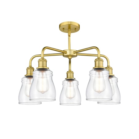 A large image of the Innovations Lighting 516-5CR-15-23 Ellery Chandelier Alternate image