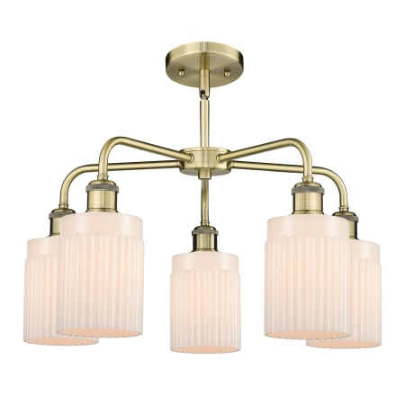 A large image of the Innovations Lighting 516-5CR-15-23 Hadley Chandelier Alternate image