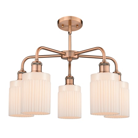 A large image of the Innovations Lighting 516-5CR-15-23 Hadley Chandelier Alternate image