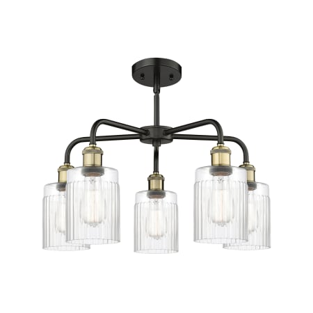 A large image of the Innovations Lighting 516-5CR-15-23 Hadley Chandelier Alternate image