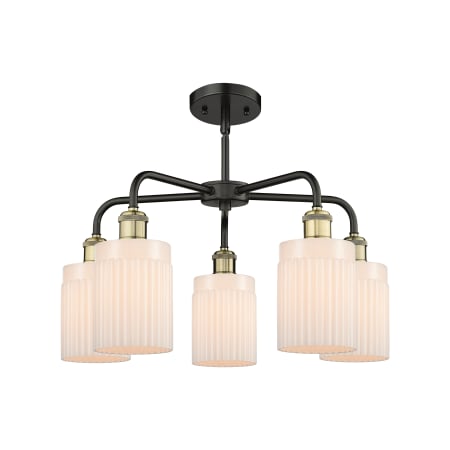 A large image of the Innovations Lighting 516-5CR-15-23 Hadley Chandelier Alternate image