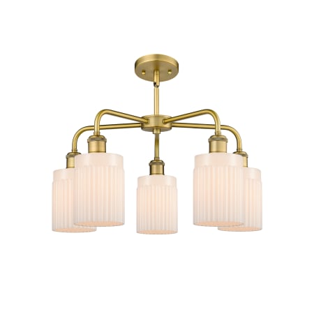 A large image of the Innovations Lighting 516-5CR-15-23 Hadley Chandelier Alternate image