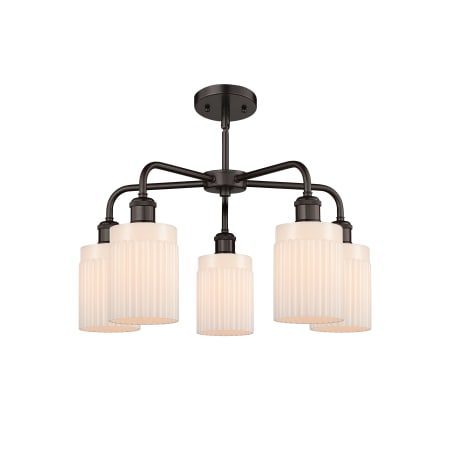 A large image of the Innovations Lighting 516-5CR-15-23 Hadley Chandelier Alternate image