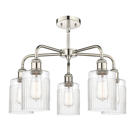 A large image of the Innovations Lighting 516-5CR-15-23 Hadley Chandelier Alternate image