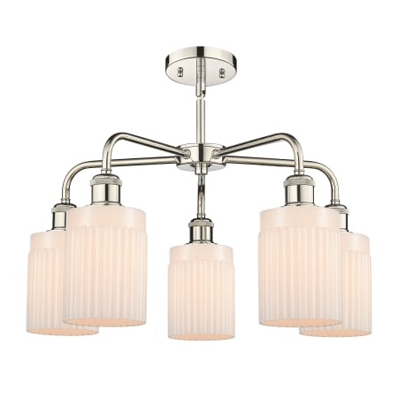 A large image of the Innovations Lighting 516-5CR-15-23 Hadley Chandelier Alternate image