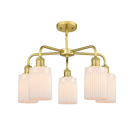 A large image of the Innovations Lighting 516-5CR-15-23 Hadley Chandelier Alternate image