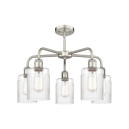 A large image of the Innovations Lighting 516-5CR-15-23 Hadley Chandelier Alternate image