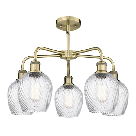 A large image of the Innovations Lighting 516-5CR-15-23 Salina Chandelier Alternate image