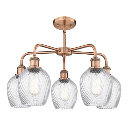 A large image of the Innovations Lighting 516-5CR-15-23 Salina Chandelier Alternate image