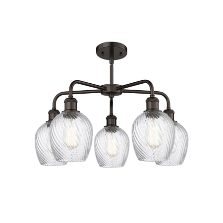 A large image of the Innovations Lighting 516-5CR-15-23 Salina Chandelier Alternate image