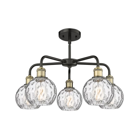 A large image of the Innovations Lighting 516-5CR-15-24 Athens Water Glass Chandelier Alternate image