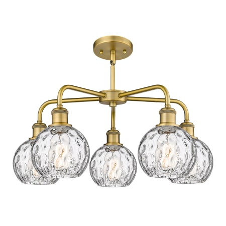 A large image of the Innovations Lighting 516-5CR-15-24 Athens Water Glass Chandelier Alternate image