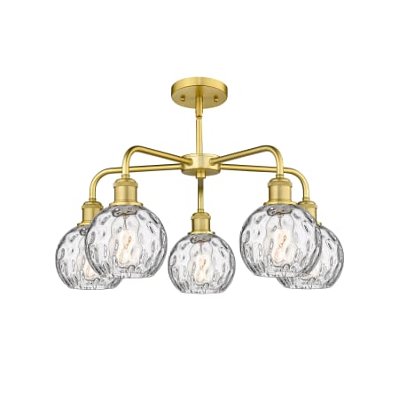 A large image of the Innovations Lighting 516-5CR-15-24 Athens Water Glass Chandelier Alternate image