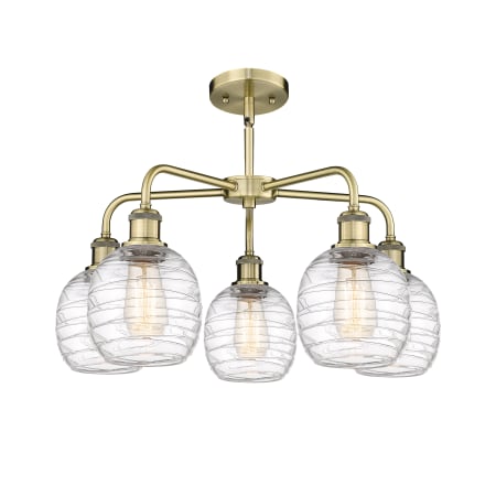 A large image of the Innovations Lighting 516-5CR-15-24 Belfast Chandelier Alternate image