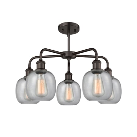 A large image of the Innovations Lighting 516-5CR-15-24 Belfast Chandelier Alternate image