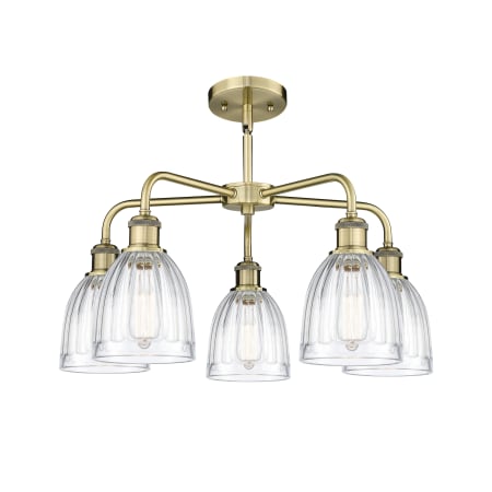 A large image of the Innovations Lighting 516-5CR-15-24 Brookfield Chandelier Alternate image