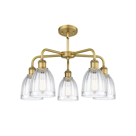 A large image of the Innovations Lighting 516-5CR-15-24 Brookfield Chandelier Alternate image