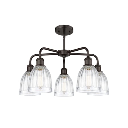 A large image of the Innovations Lighting 516-5CR-15-24 Brookfield Chandelier Alternate image