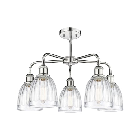 A large image of the Innovations Lighting 516-5CR-15-24 Brookfield Chandelier Alternate image