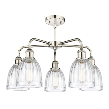 A large image of the Innovations Lighting 516-5CR-15-24 Brookfield Chandelier Alternate image