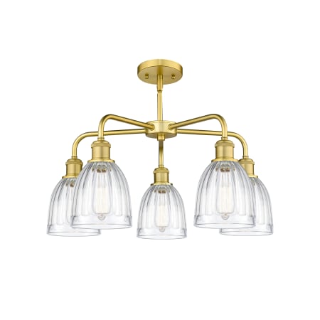 A large image of the Innovations Lighting 516-5CR-15-24 Brookfield Chandelier Alternate image