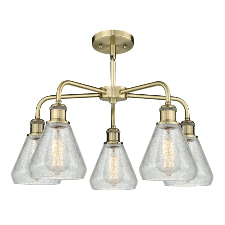 A large image of the Innovations Lighting 516-5CR-15-24 Conesus Chandelier Alternate image